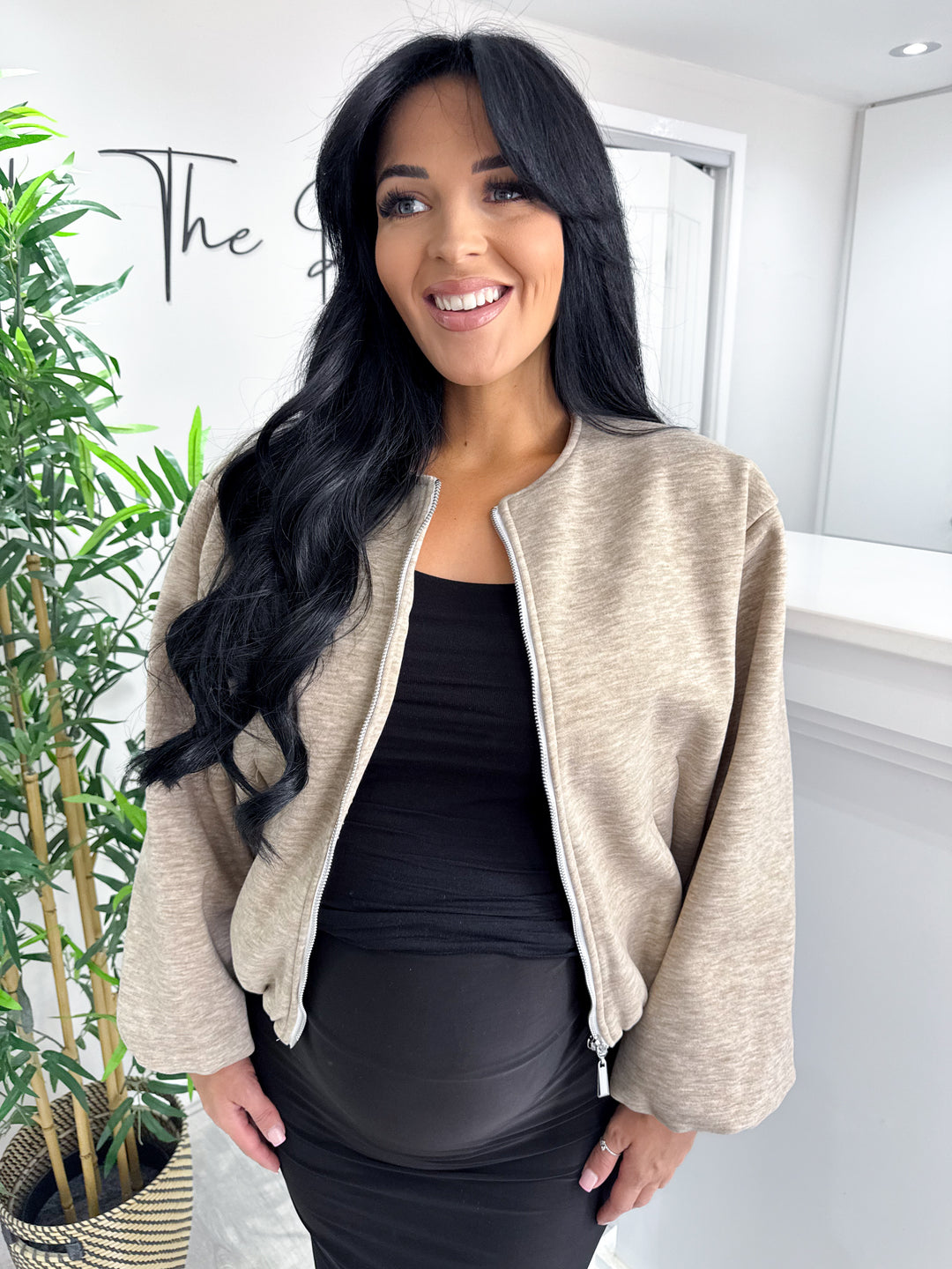 Kelly Bomber Jacket - Mocha