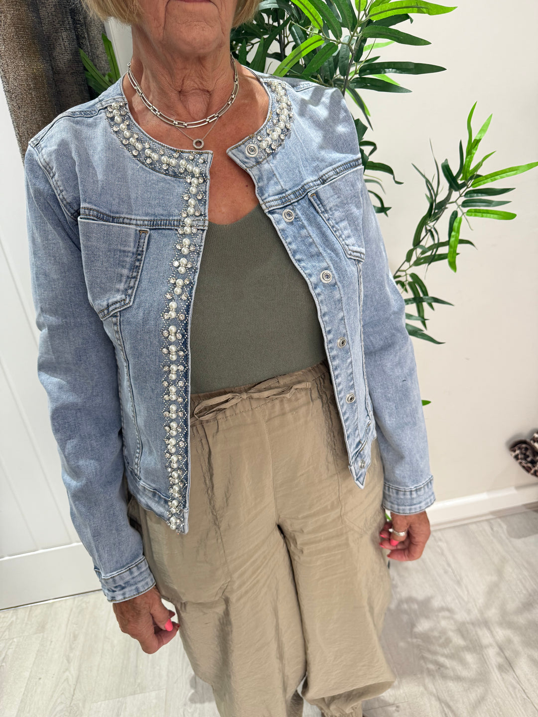 Diamanté/Pearl Trim Jacket