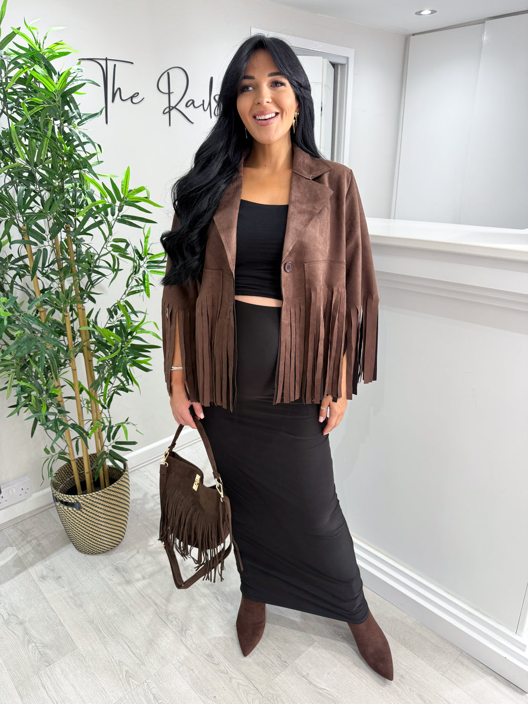 Tassel Jacket - Chocolate