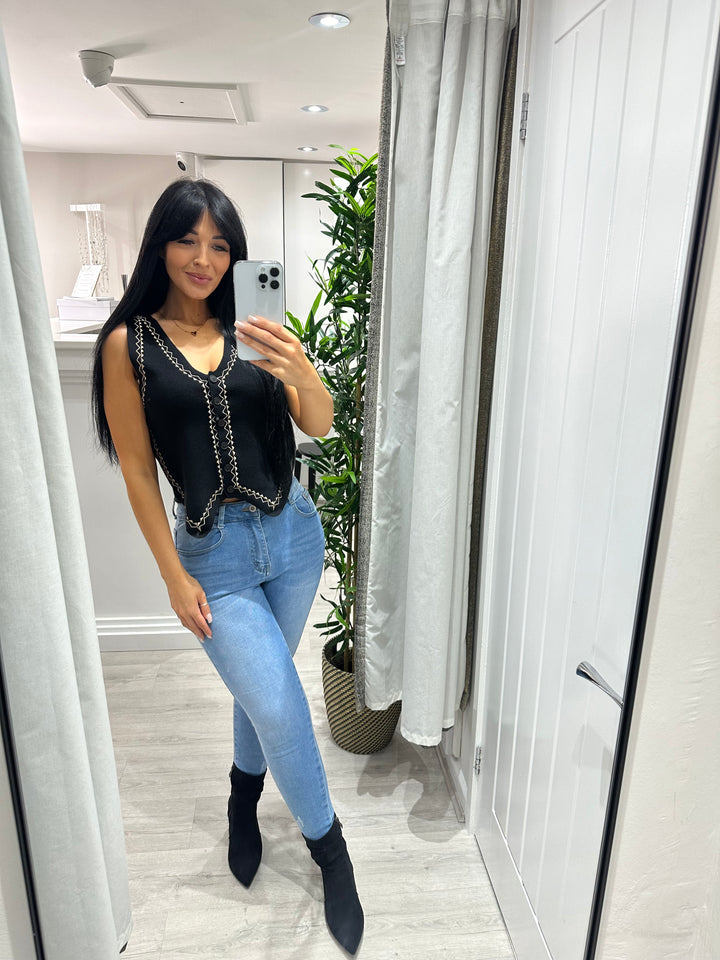 Capri Waistcoat - Black