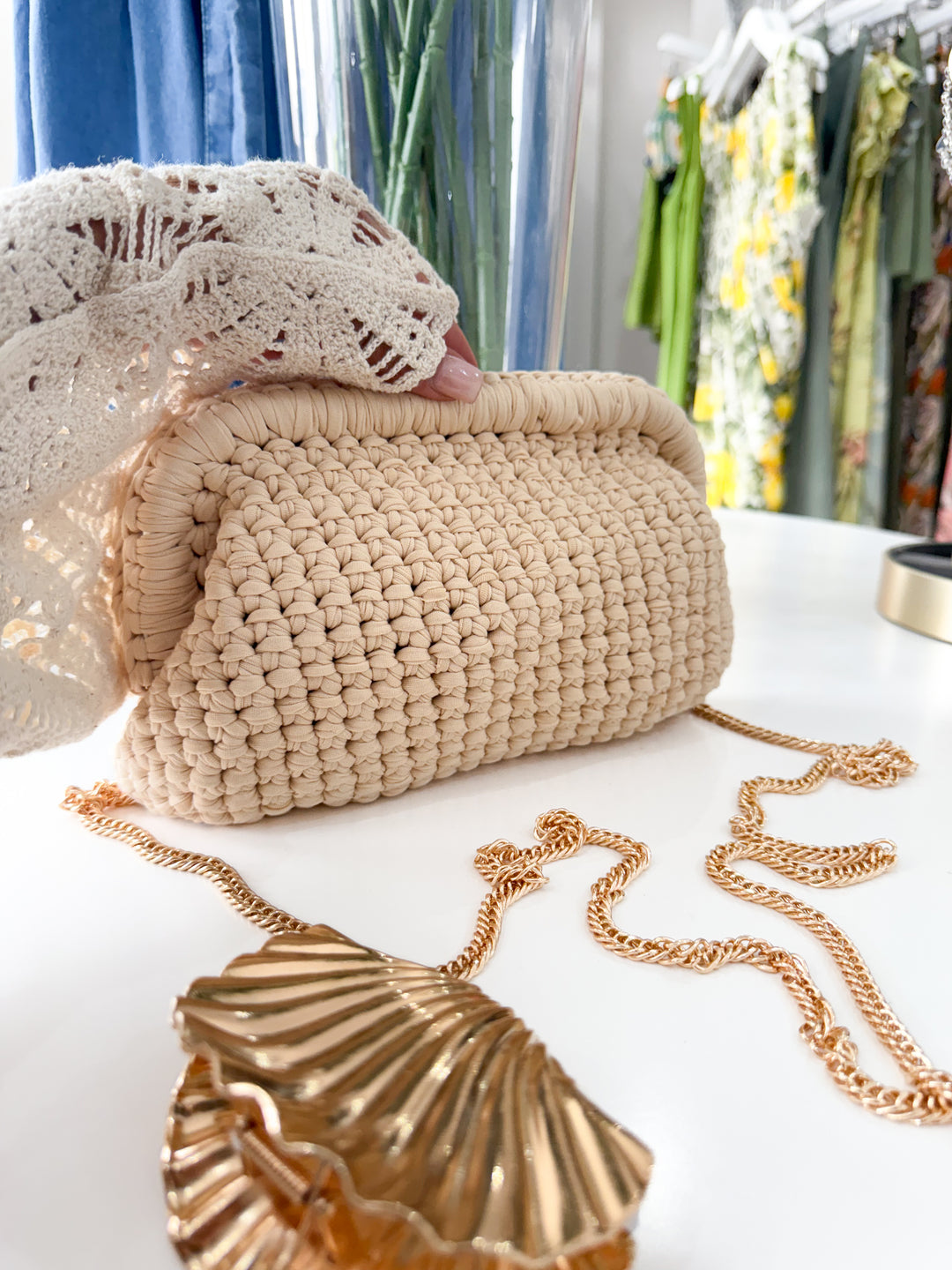 Macrame Bag - Beige