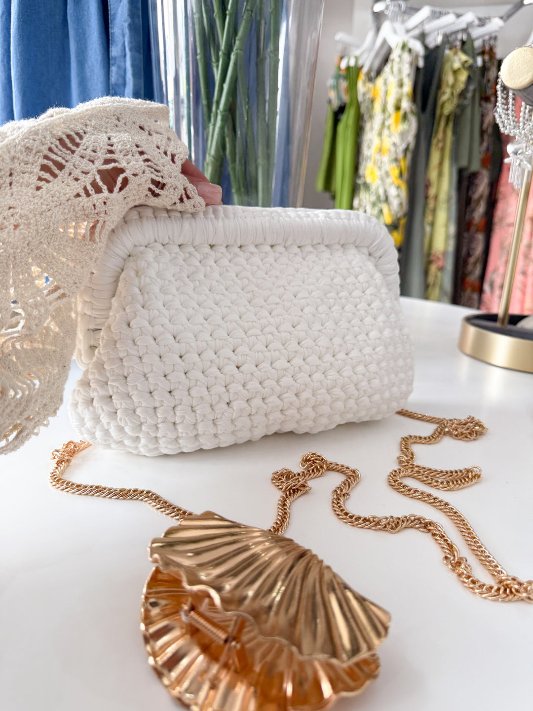 Macrame Bag - White