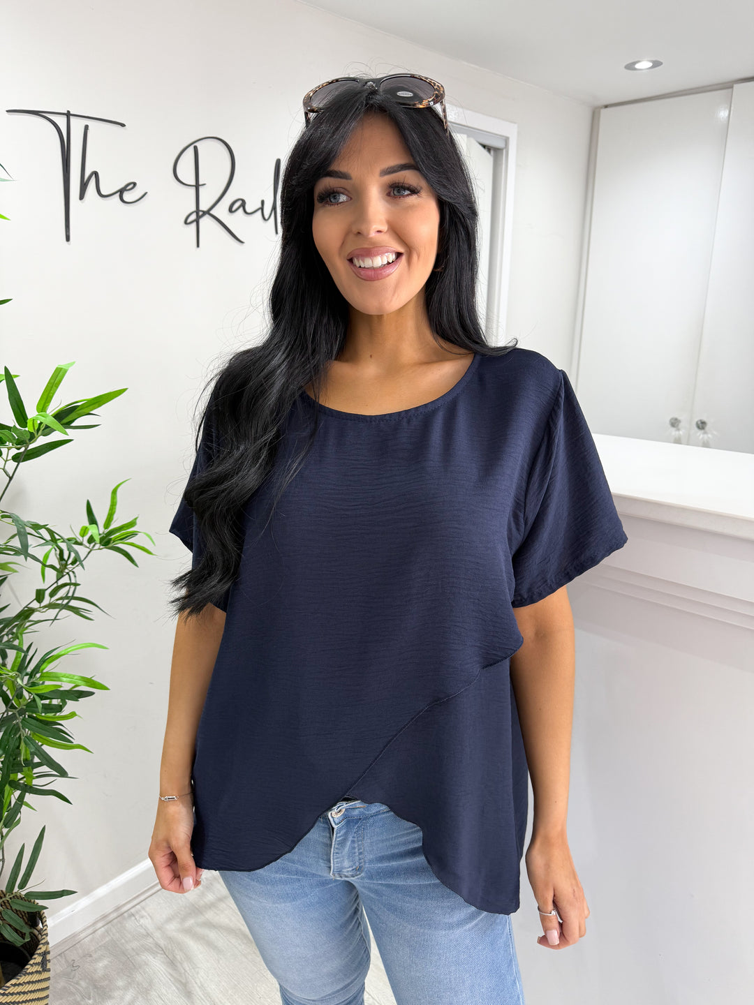 Eden Crossover Top - Navy