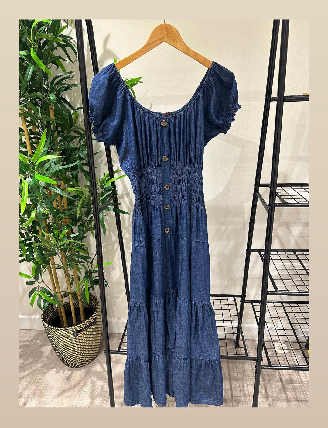Dark Denim MIDI Dress