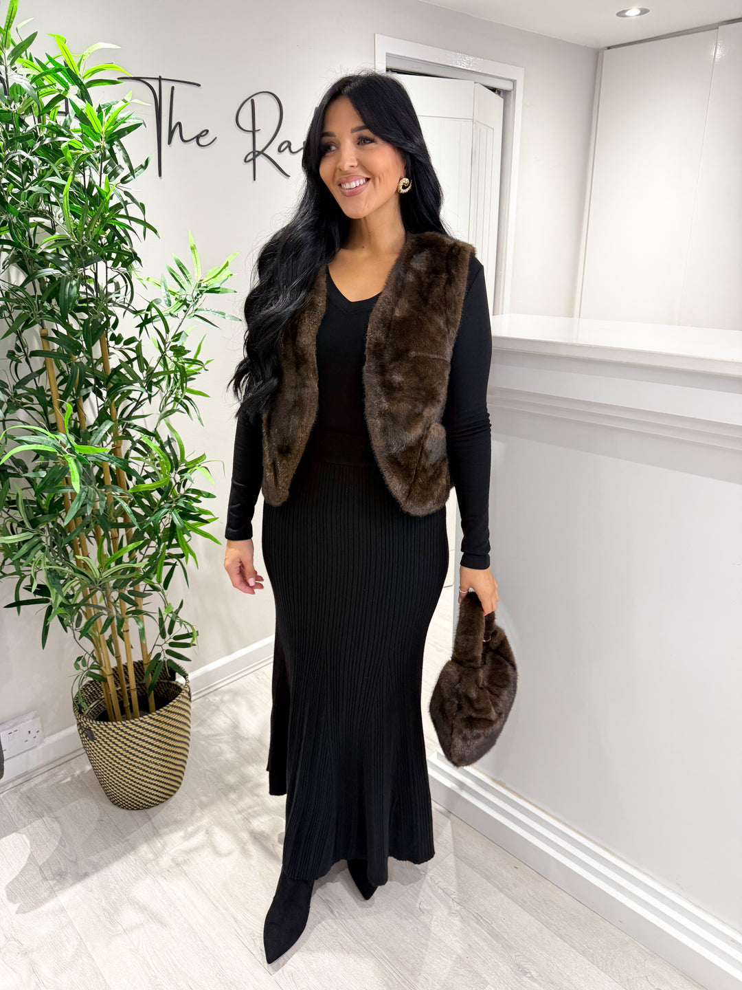 Amanda Gilet - Chocolate