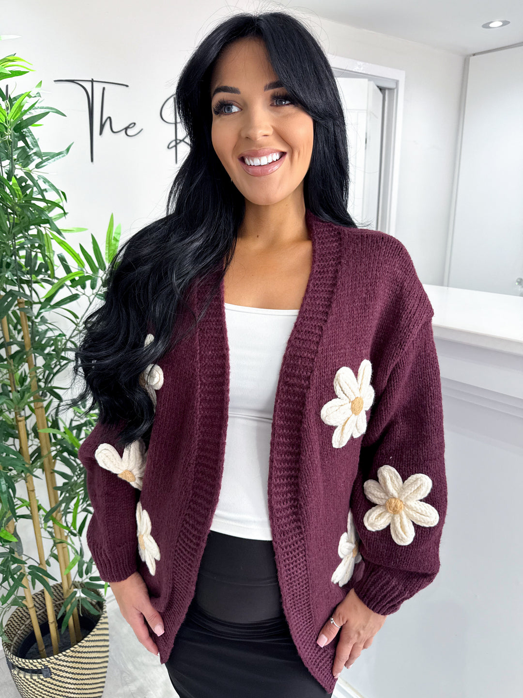 Daisy Cardigan - Wine