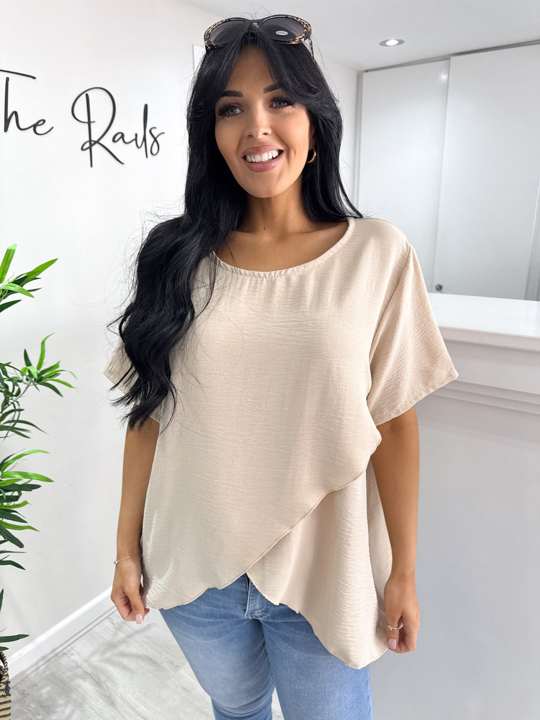 Eden Crossover Top - Beige
