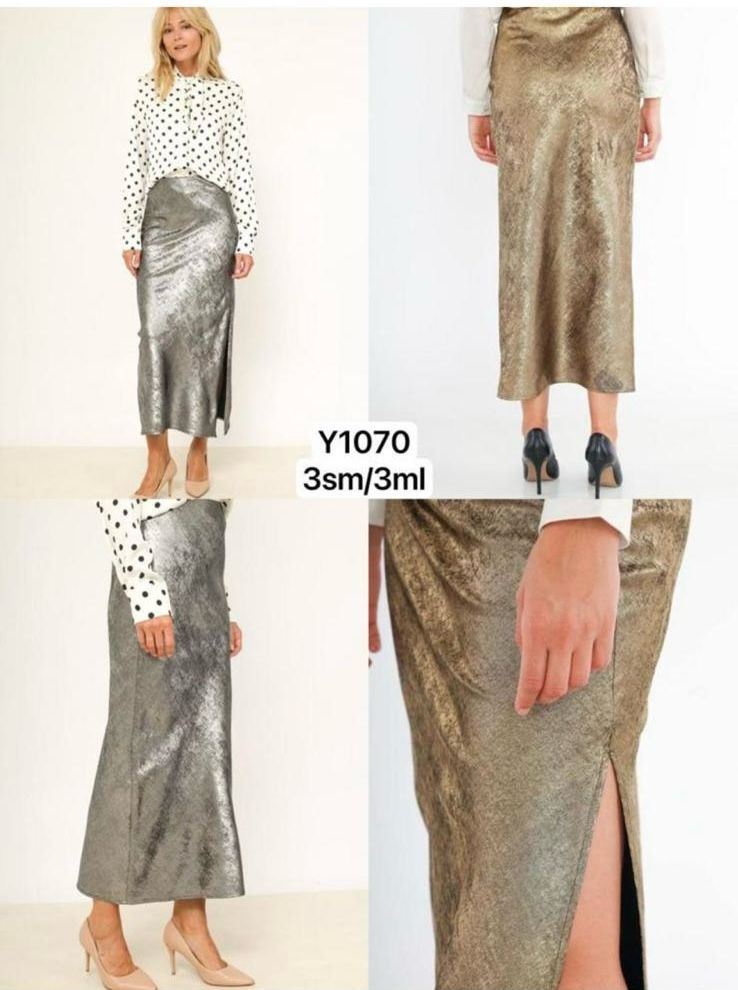 Metallic Skirt - Silver