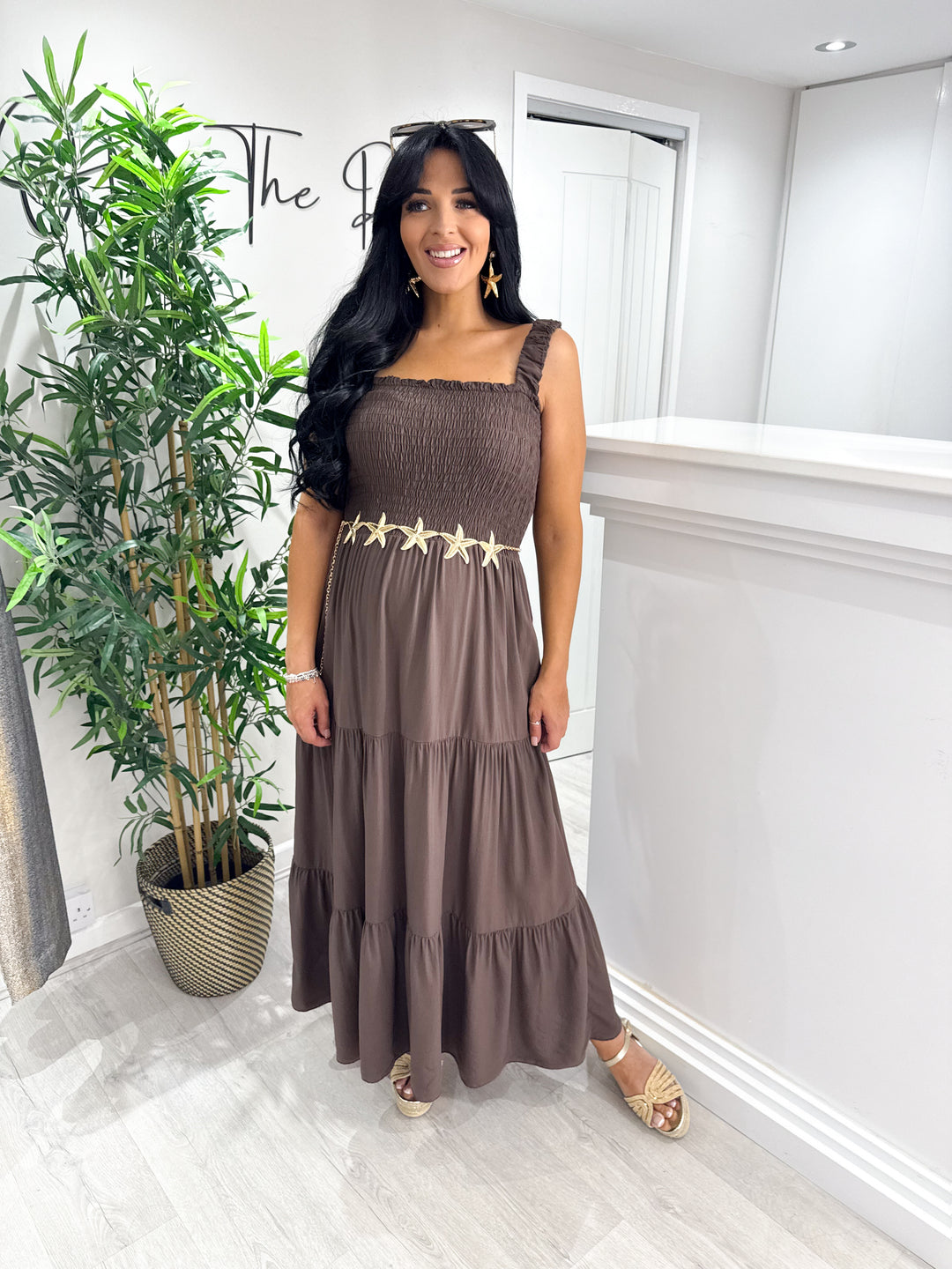 Regina Dress - Chocolate