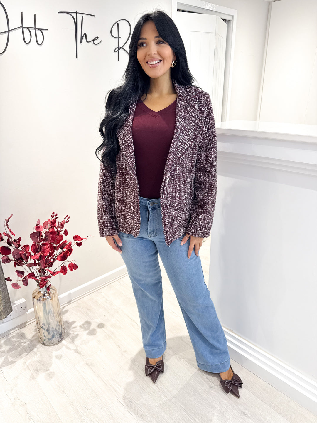 Martha Jacket - Wine