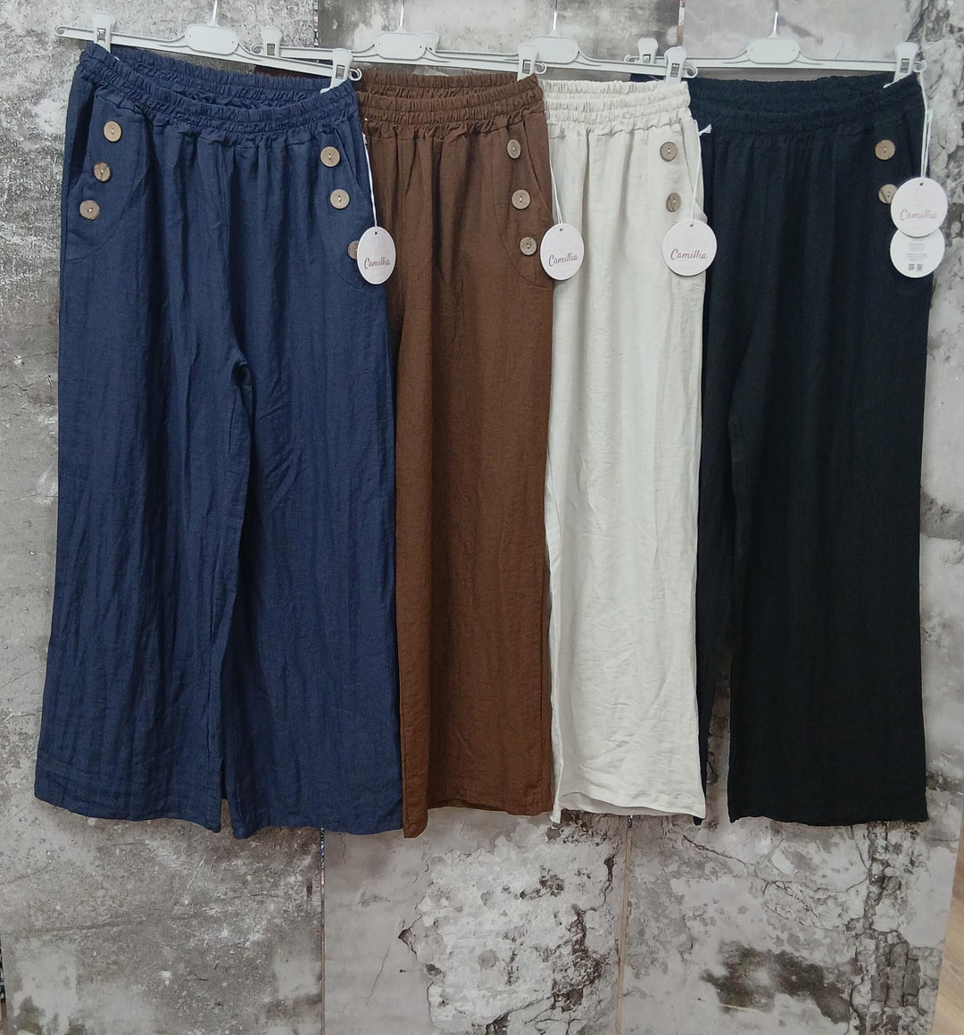 Button Trouser - Beige