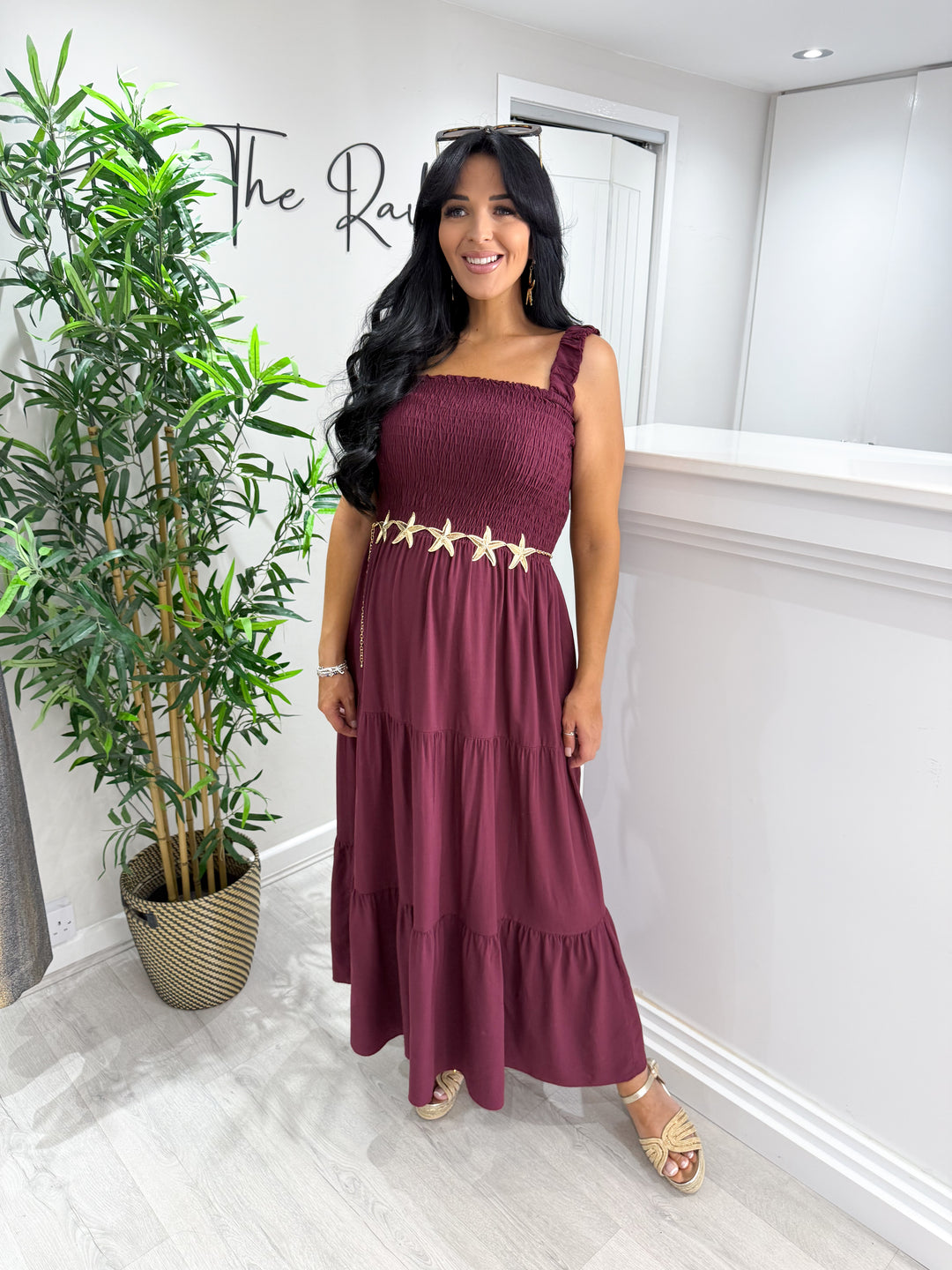 Regina Dress - Wine