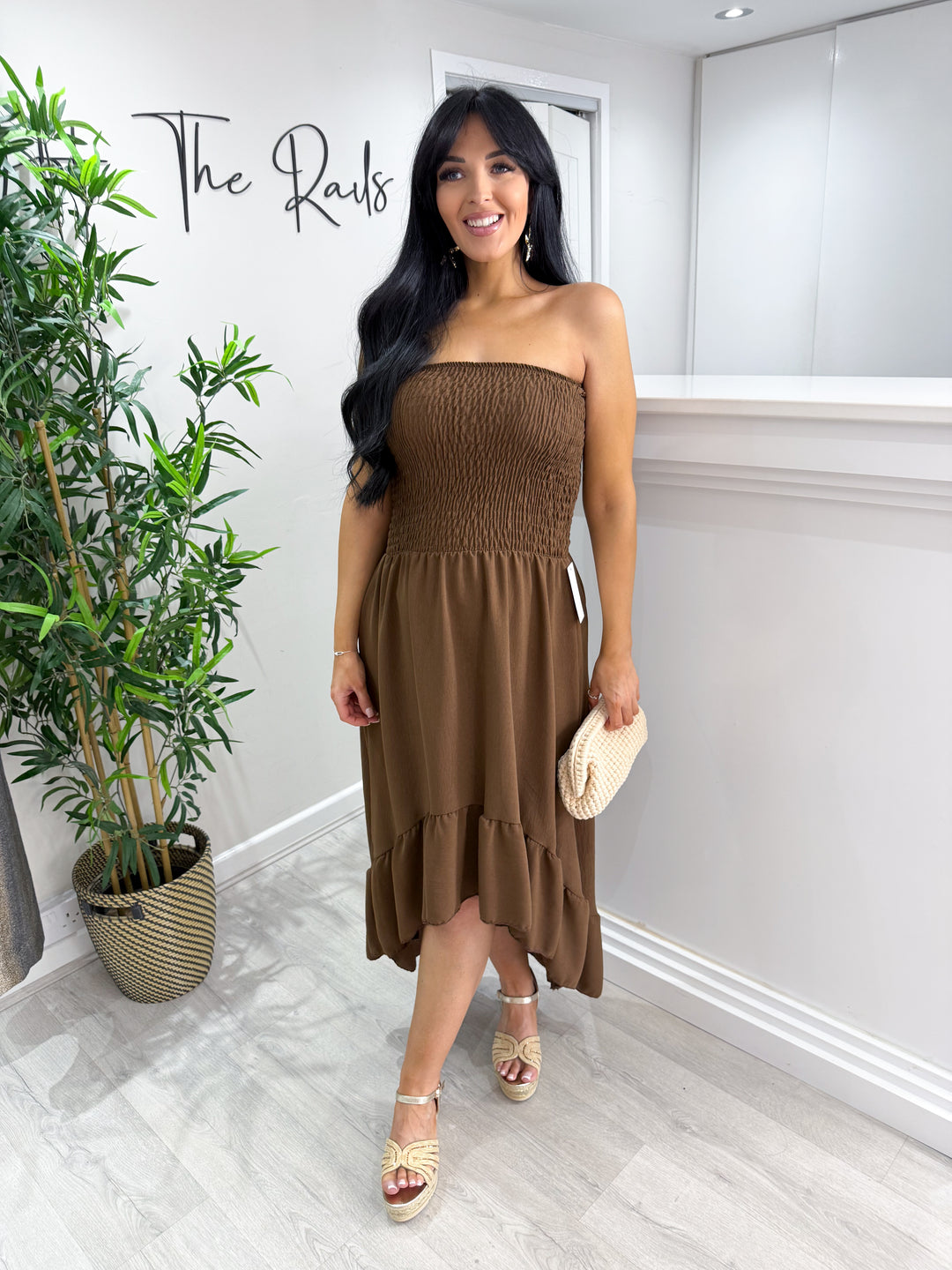 Hi Lo Dress - Chocolate