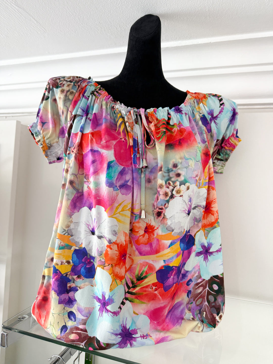 Multicolour Floral Gypsy Top