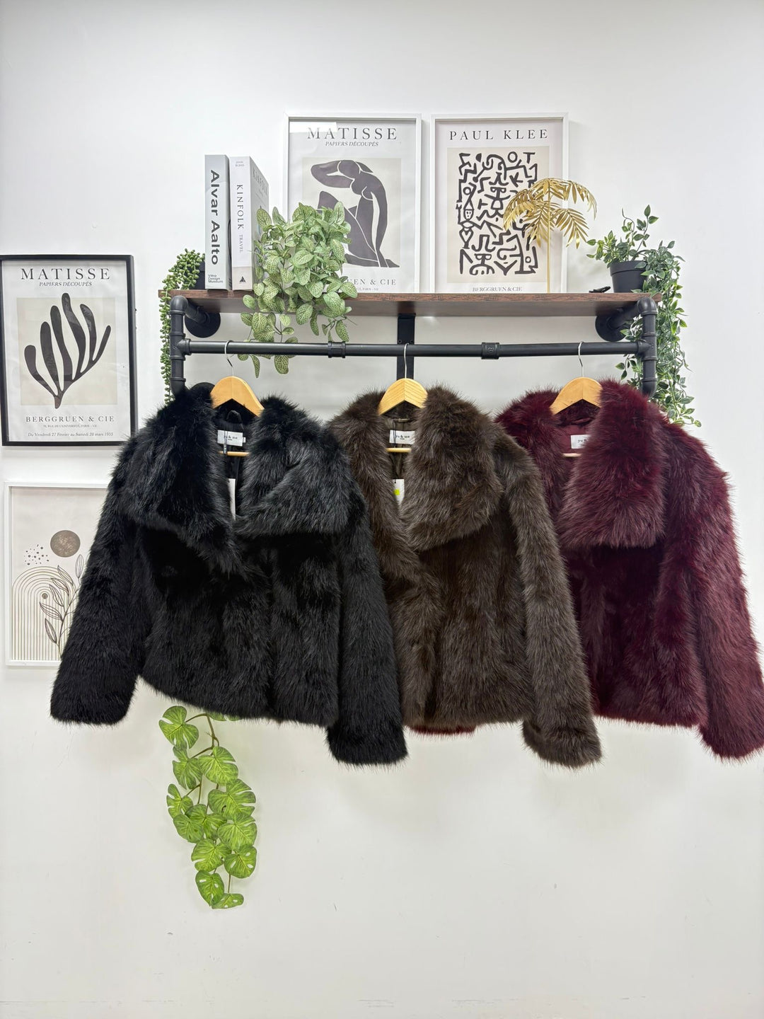 Brielle Faux Fur Coat - Chocolate