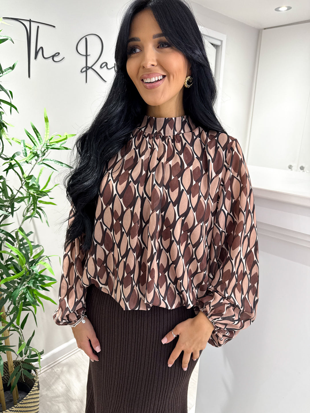 Retro Bubble Hem Top