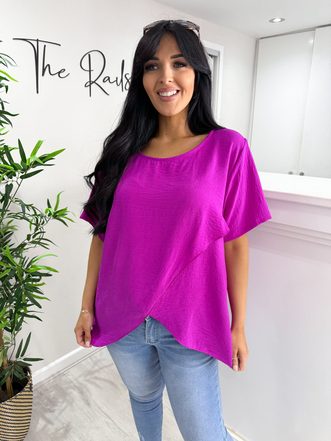 Eden Crossover Top - Purple