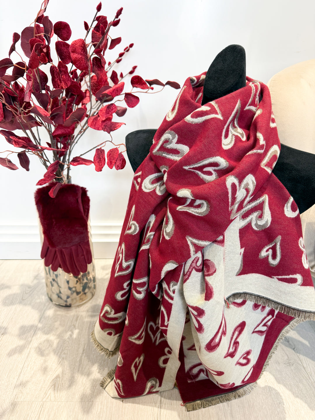 Burgundy Heart Bundle