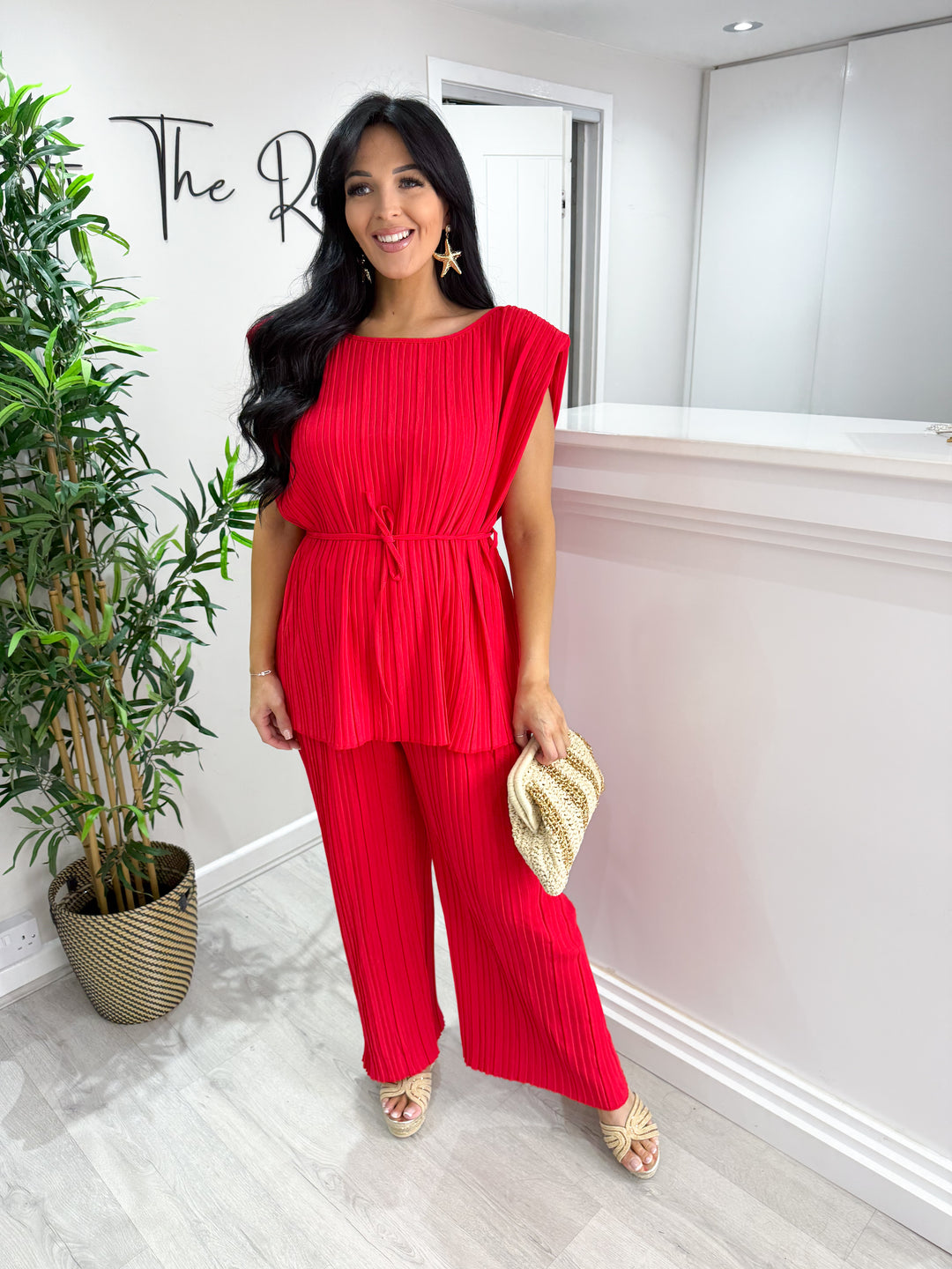 Cleo 2 Piece Set - Red