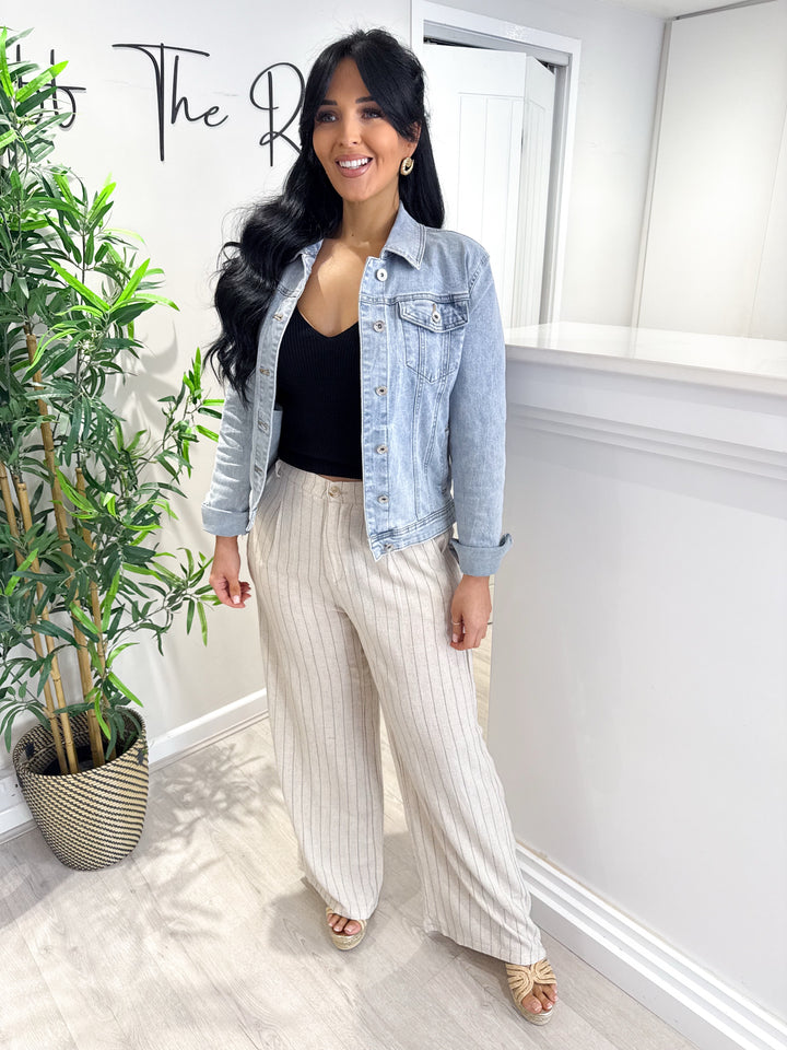 Pinstripe Trousers