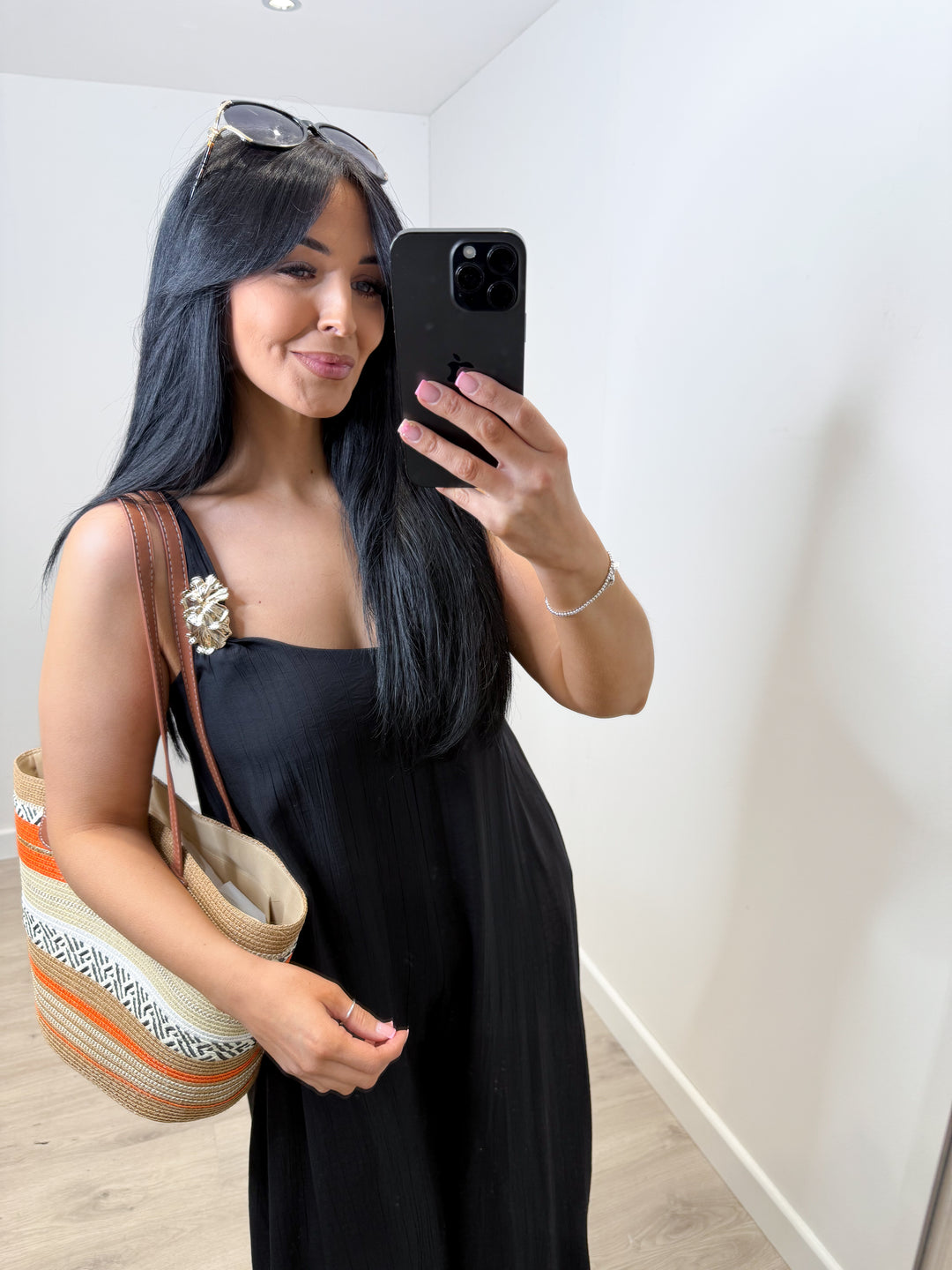 Wide Leg Jumpsuit - Black