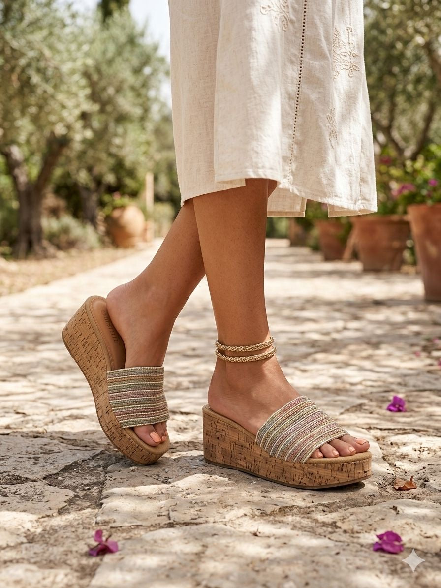 Kellie Summer Wedge - Multicolour