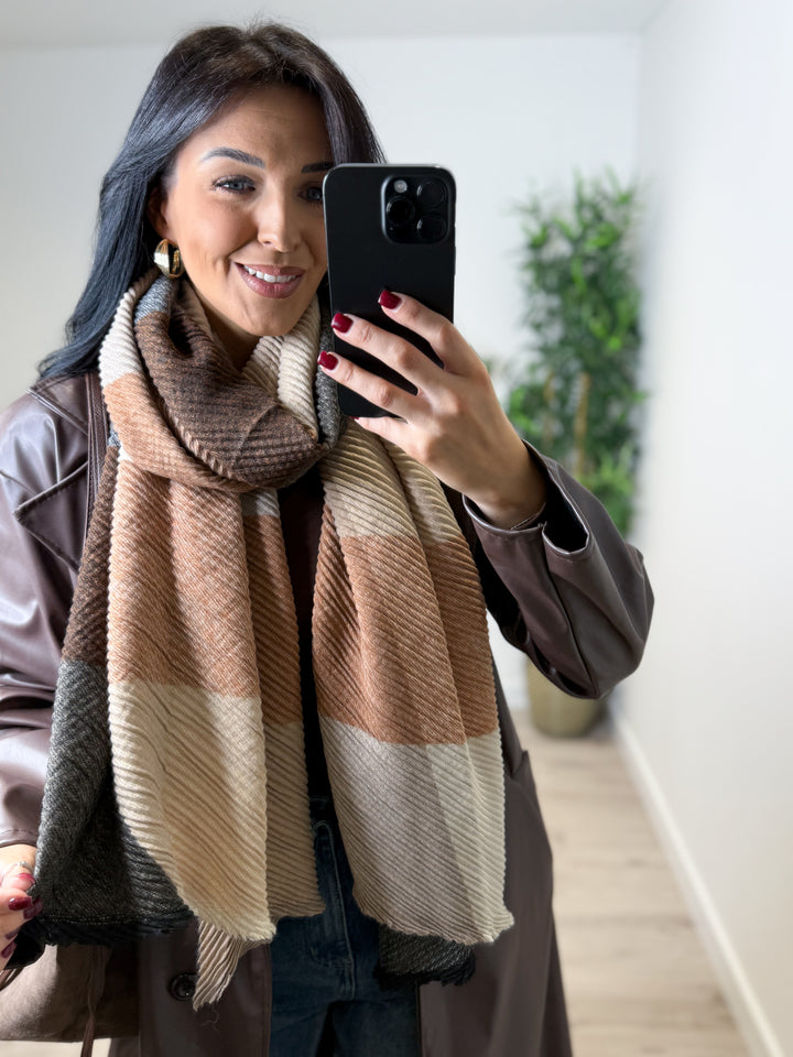 Checked Autumn Scarf
