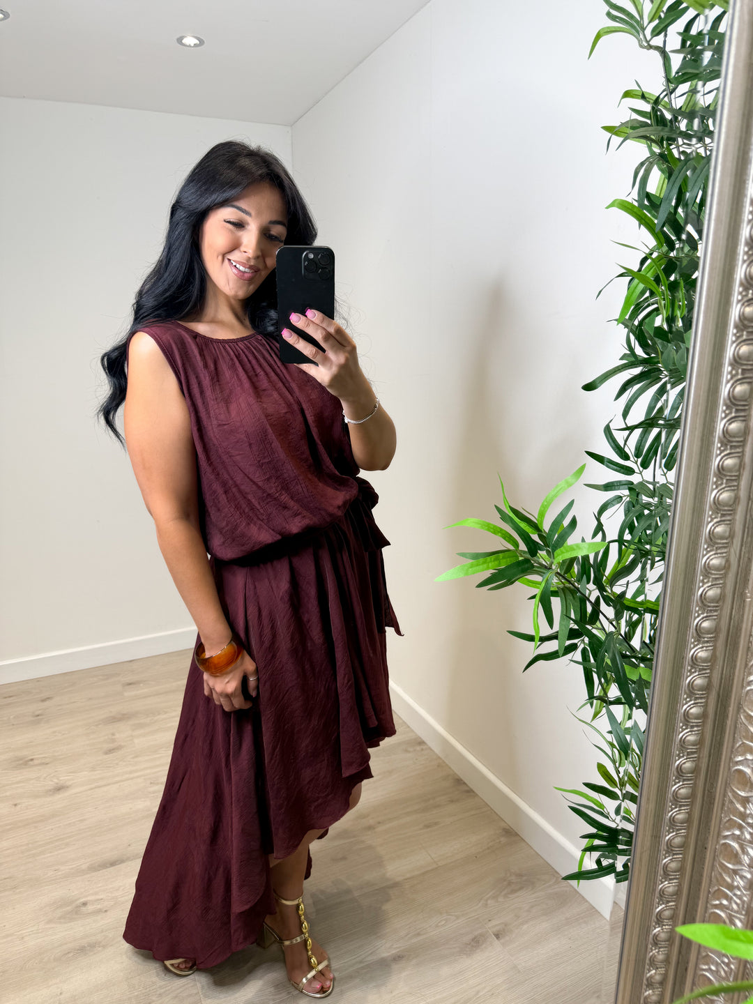 Kayley Dress - Wine