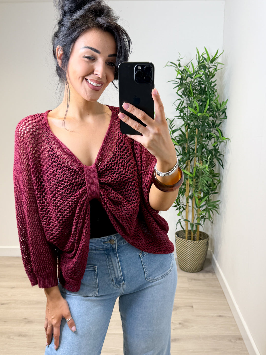Butterfly Top - Wine