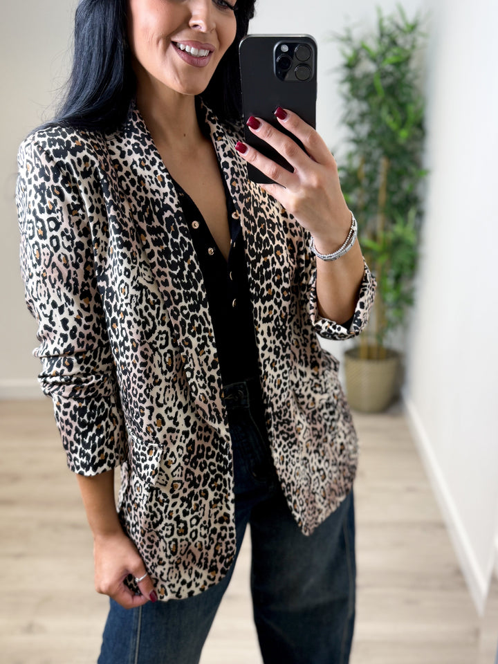 Sonya Leopard Blazer