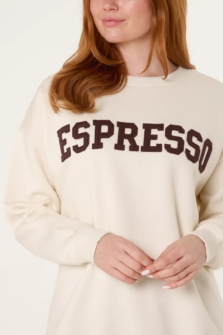 Espresso Sweatshirt - Beige