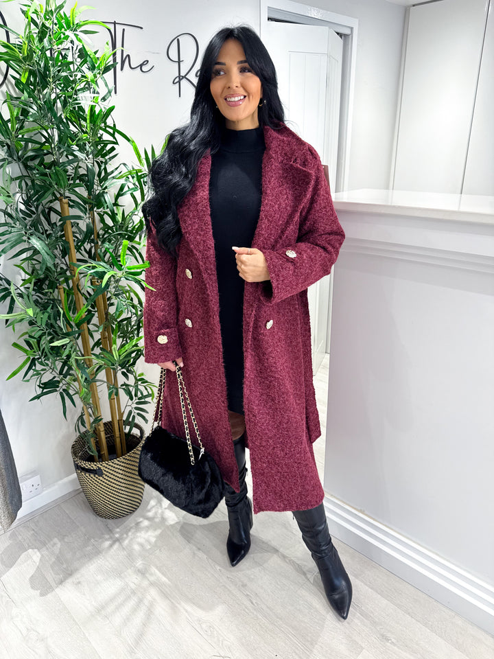 Isabella Coat - Wine