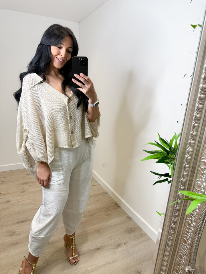 Teabag Top - White