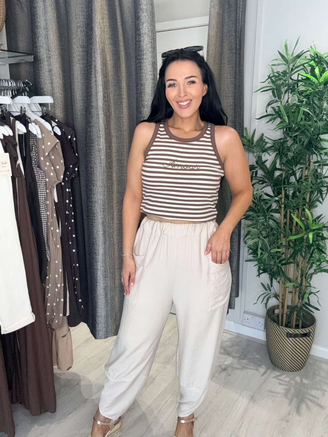 Candice Trousers - Beige