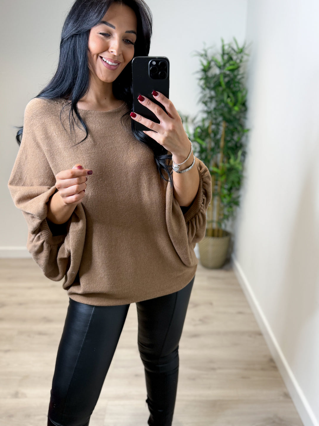 Oakley Knit Top - Camel