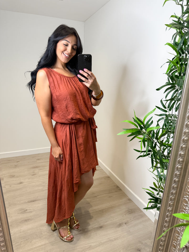 Kayley Dress - Rust