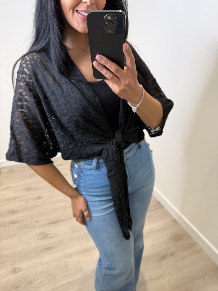 Lace Shrug - Yellow