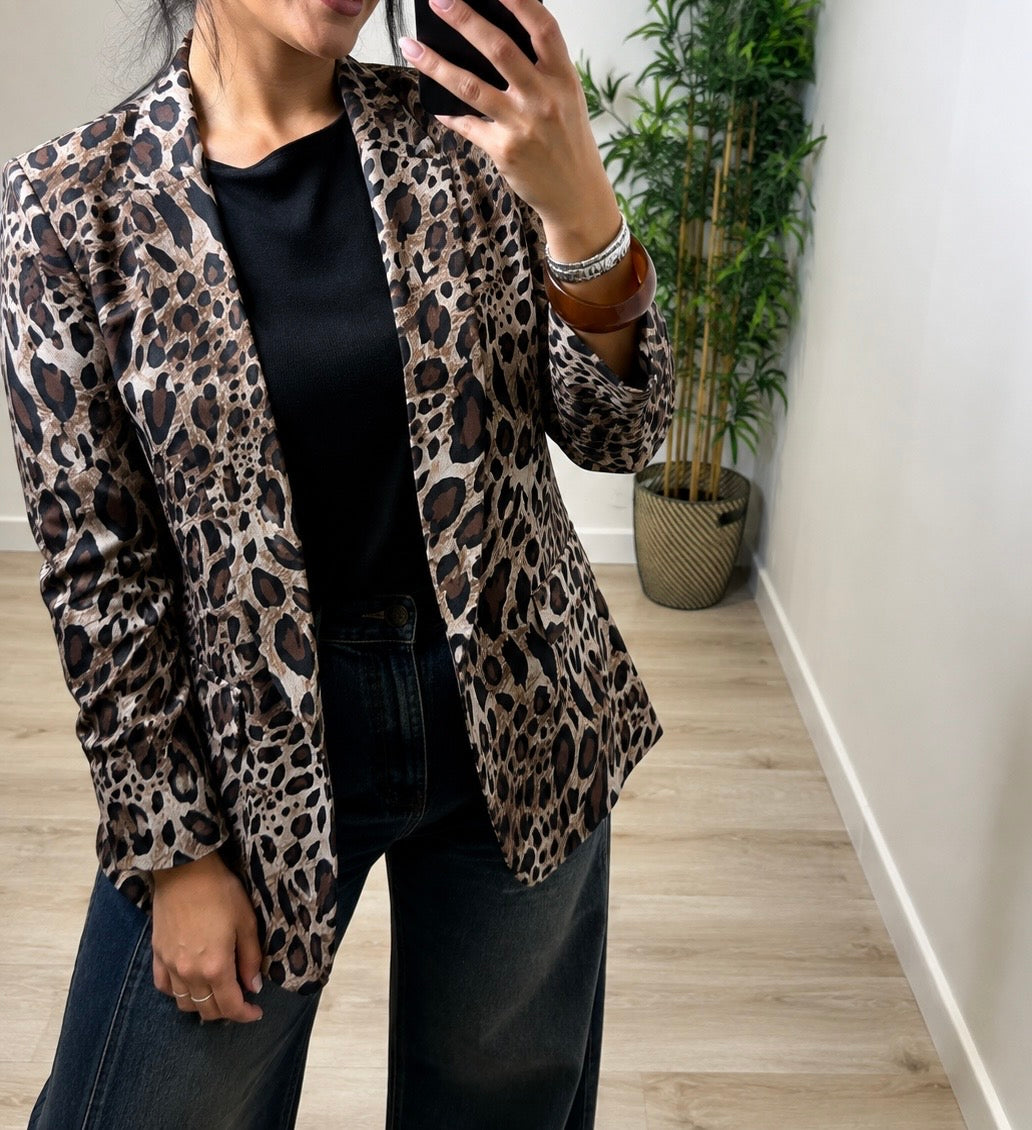 Leopard Blazer - Light