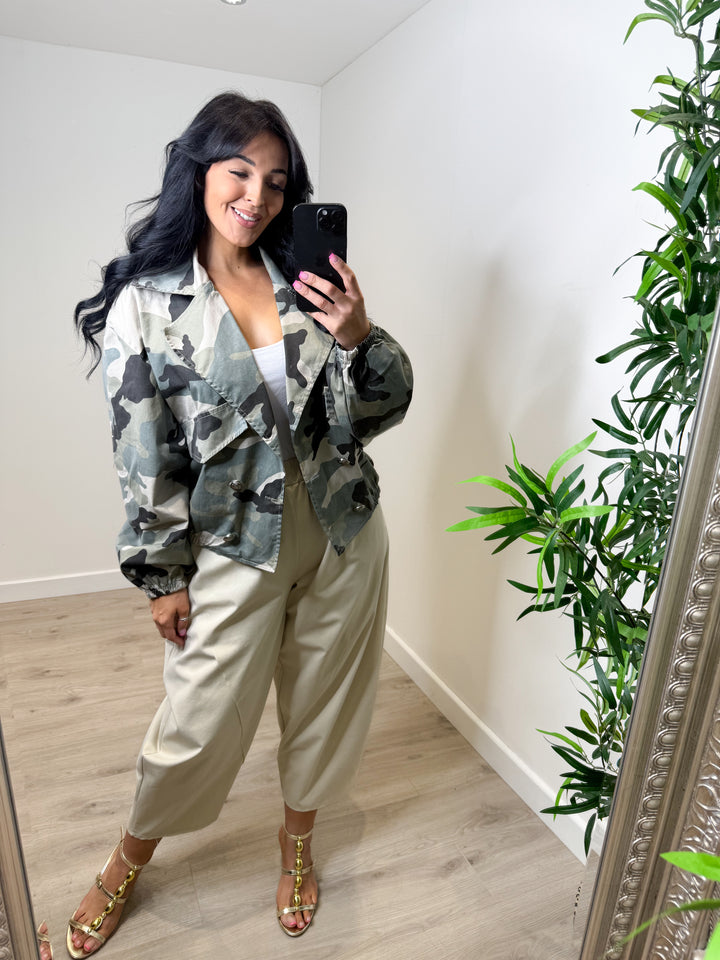 Camouflage Jacket - Beige