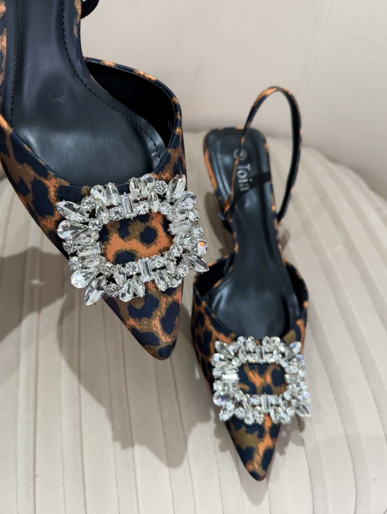 Diamante Leopard Shoes