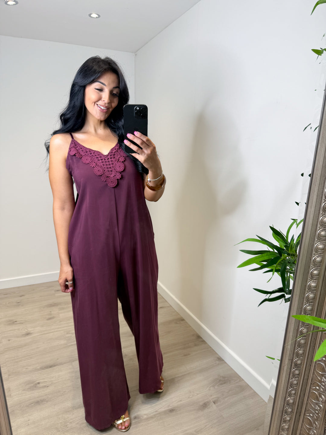 Cleo Jumpsuit - Plum