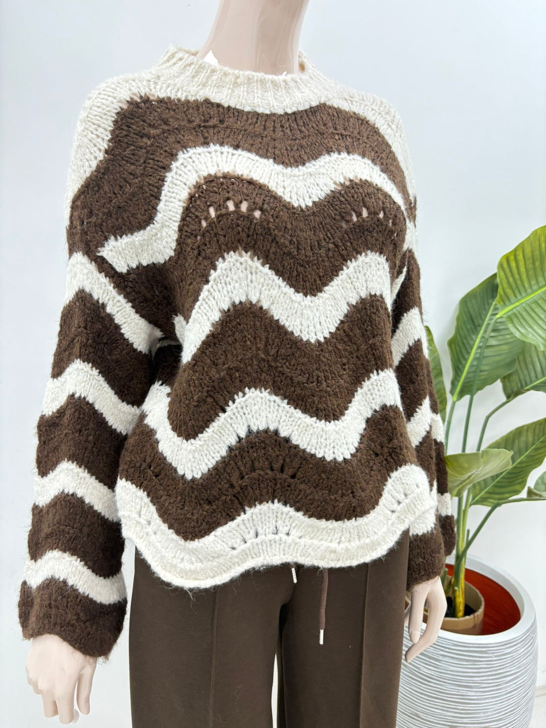 2 Tone Knit - Chocolate