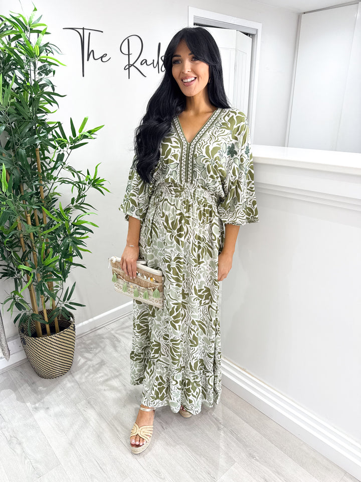 Ella Dress - Khaki Green