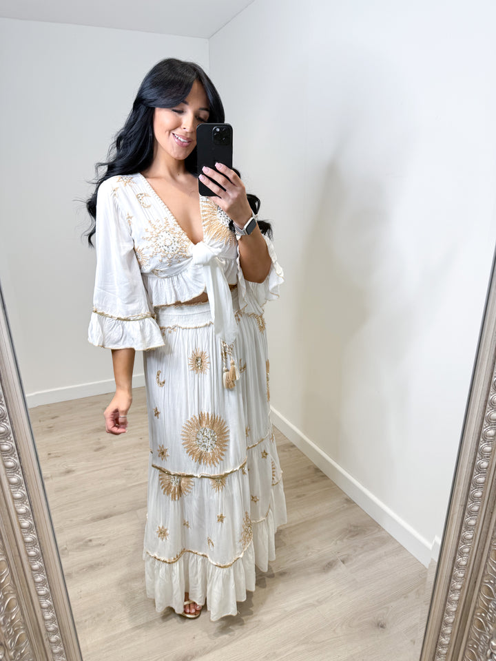 Sunburst 2 Piece - White