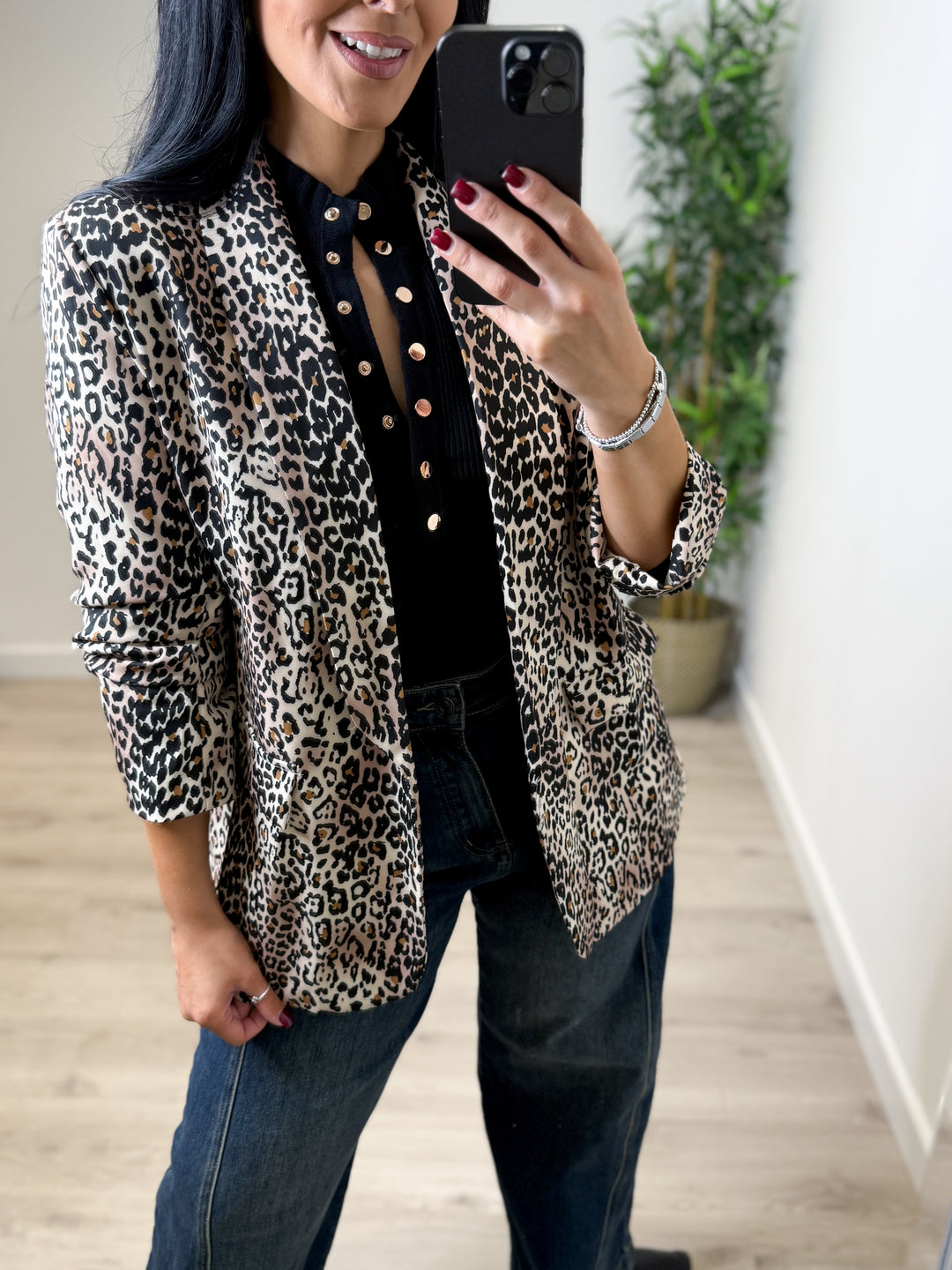Sonya Leopard Blazer