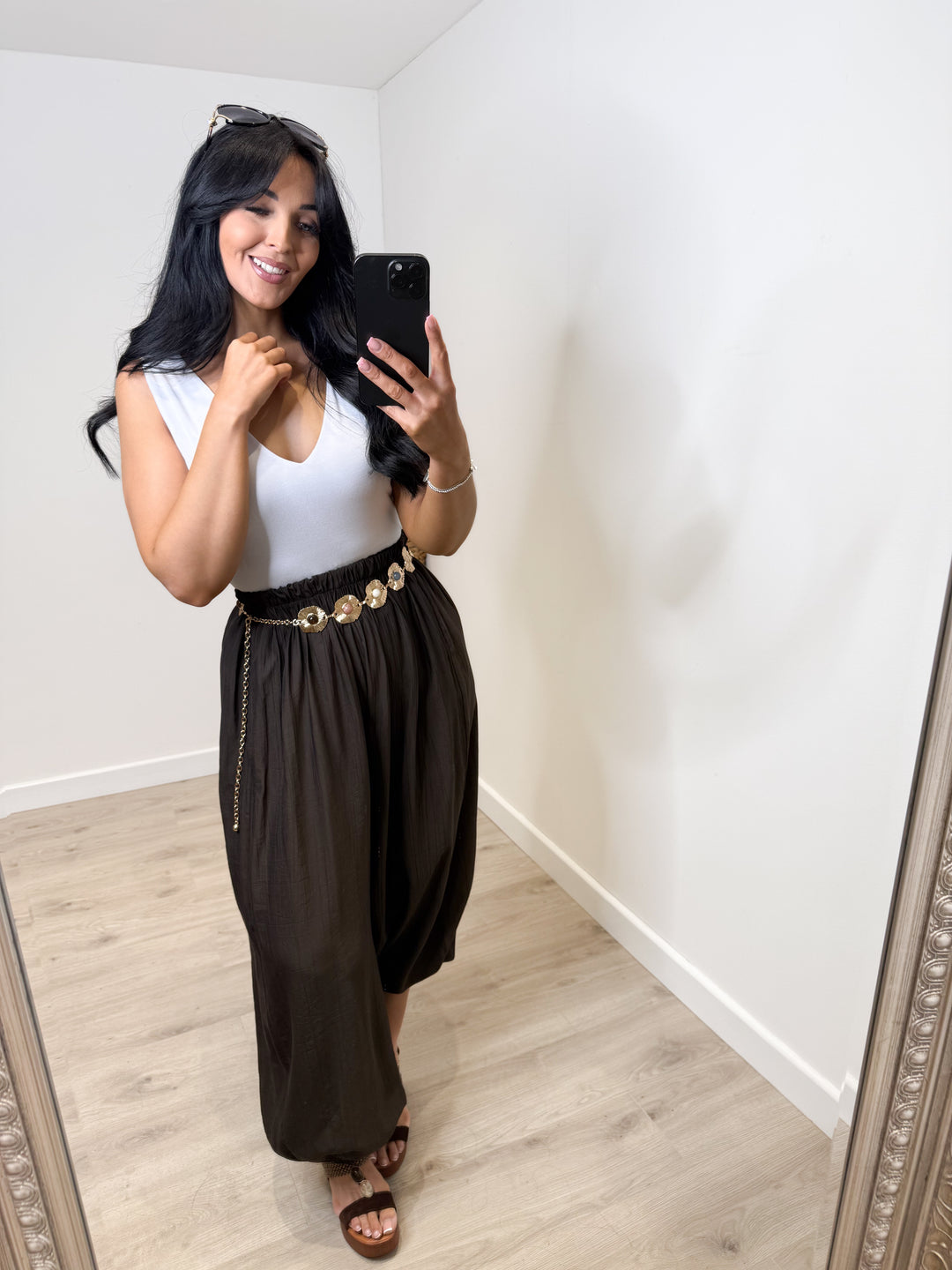 Allie Hareem Trousers - Chocolate