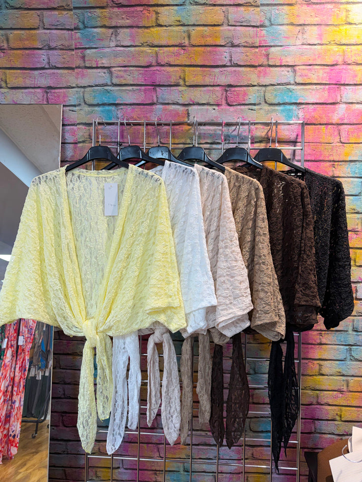 Lace Shrug - Yellow