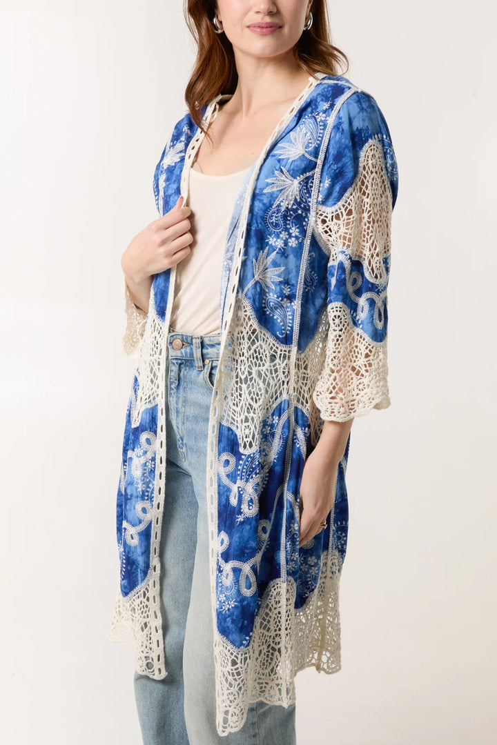 Royal Blue Kimono