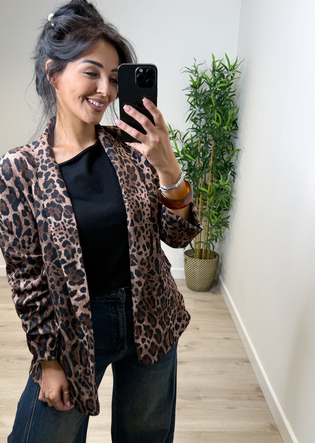 Leopard Blazer