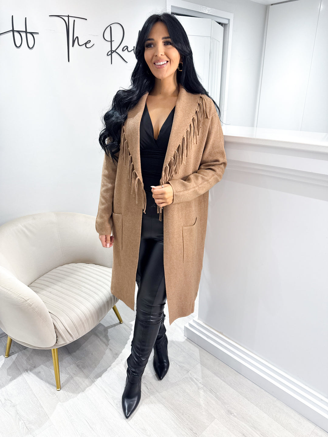 Tassel Cardigan - Black